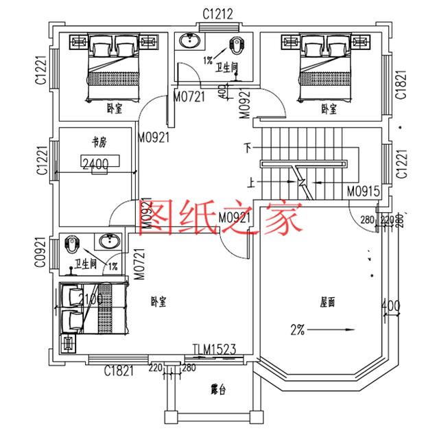 5款農村二層自建房設計圖，外觀漂亮，結構合理
