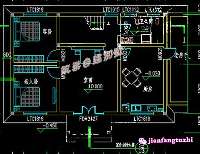 三層農村自建別墅設計圖，造價經濟，簡約接地氣