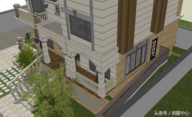 歐式三層別墅設計圖，帶游泳池+菜園，大概是所有人的理想住所了