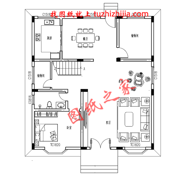 120平米三層30萬(wàn)別墅圖片大全及全套施工圖，外觀簡(jiǎn)潔大方