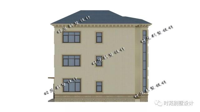 歐式三層復式別墅設計圖，7室3廳，帶大露臺附裝修效果圖