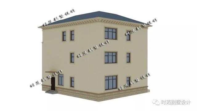 歐式三層復式別墅設計圖，7室3廳，帶大露臺附裝修效果圖