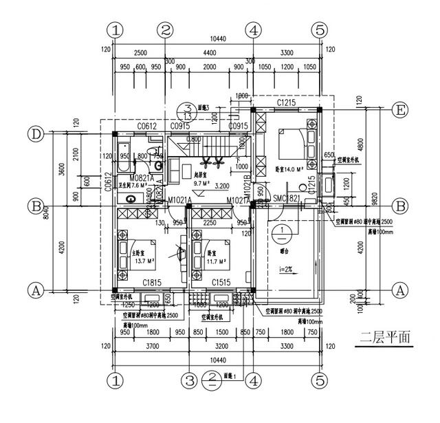 農村二層日式風格房屋設計圖，占地100平米，戶型設計還是非常合理的