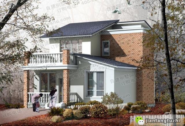 2款占地面積80平左右二層農村自建房全套設計施工圖，戶型簡單大方，造價不高