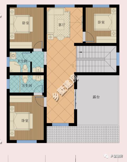 開間不到10米的農村自建房設計圖，空間布局合理，錯落有致