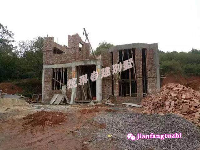 二層農村別墅設計圖，帶部分施工實拍圖，造型簡約大氣經濟實用