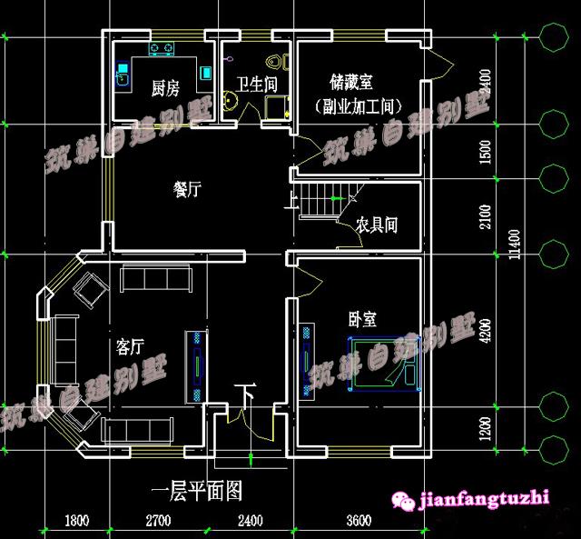 5棟二層帶陽臺獨棟小別墅設計圖效果圖，漂亮又實用