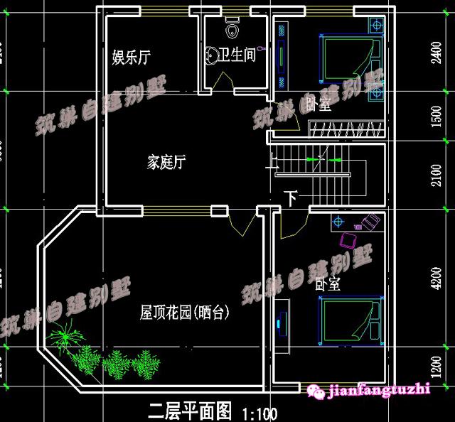 5棟二層帶陽臺獨棟小別墅設計圖效果圖，漂亮又實用