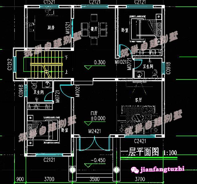 5棟二層帶陽臺獨棟小別墅設計圖效果圖，漂亮又實用