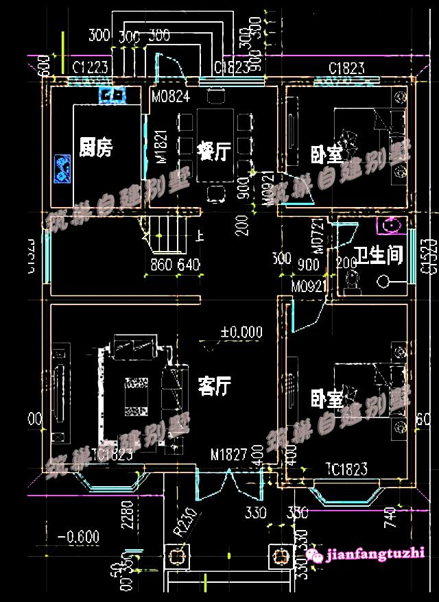 農村三層自建房設計圖，實拍圖效果圖對比，適合一般的農村家庭
