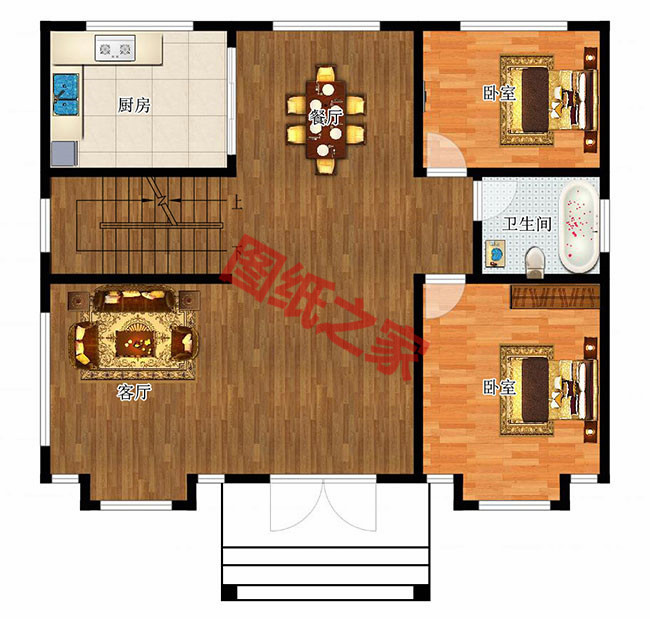 2026新款三間二層別墅設(shè)計(jì)圖，簡單實(shí)用造價(jià)低，款款熱銷！