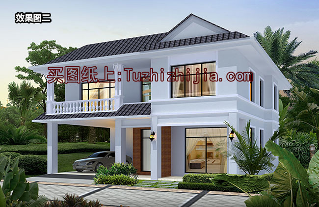 2026新款三間二層別墅設(shè)計(jì)圖，簡單實(shí)用造價(jià)低，款款熱銷！