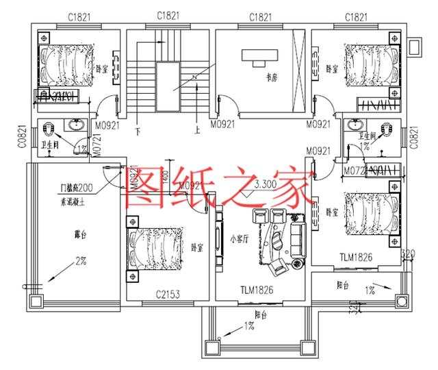 2套二層別墅設計圖，占地180平米左右，美觀和實用兼備