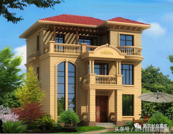 3款小戶型三層別墅設(shè)計圖， 造價比較經(jīng)濟(jì)，很適合農(nóng)村自建