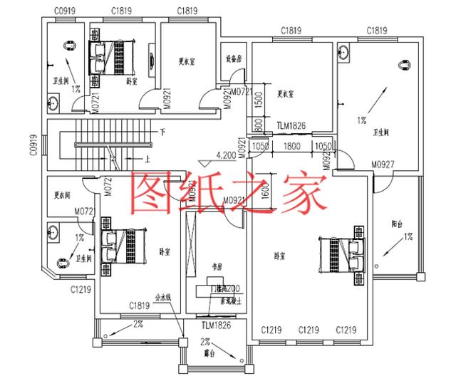 5套二層別墅設計圖紙送給你，性價比和空間利用率都很好，來看看吧