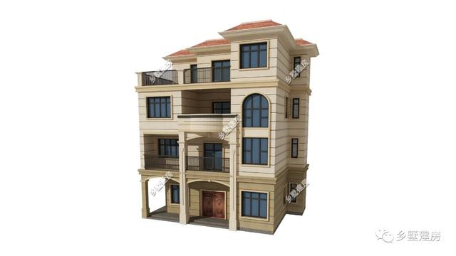 4層頂級歐式別墅設計圖，50萬建成，讓農村生活也優雅別致起來