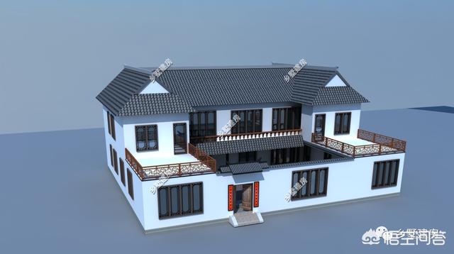 中式風(fēng)格的自建房設(shè)計圖，設(shè)計感十足