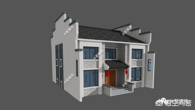 中式風(fēng)格的自建房設(shè)計圖，設(shè)計感十足