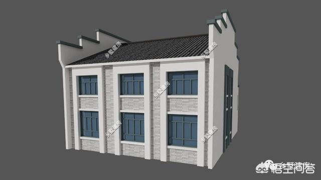 中式風(fēng)格的自建房設(shè)計圖，設(shè)計感十足