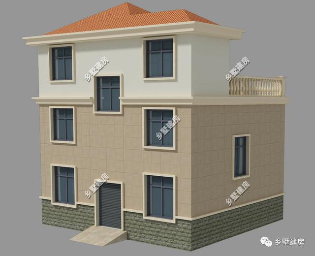 開間10米，進深9米的3層歐式自建房設計圖這樣設計會更加美觀