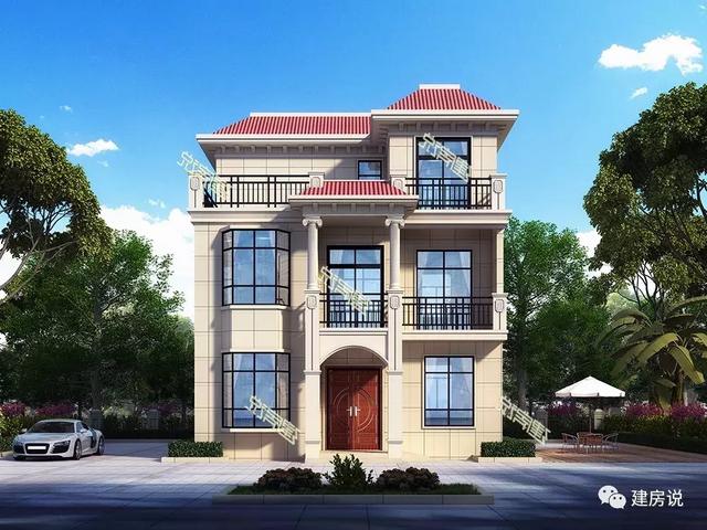 100平小開間精致別墅設計圖，占地小花費少，是一款不容錯過的戶型