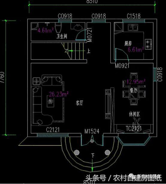 5套新農村別墅設計圖，用材簡單，便于施工，一般的農村施工隊都可以建造