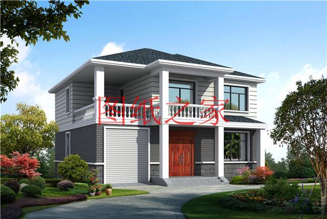 農(nóng)村二層別墅設計圖，簡單大方，占地面積120平方米到150平方米