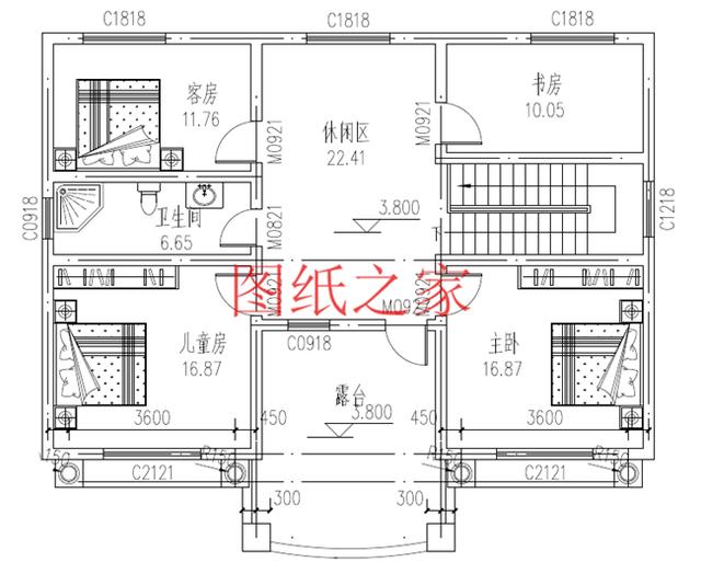農(nóng)村二層別墅設計圖，簡單大方，占地面積120平方米到150平方米