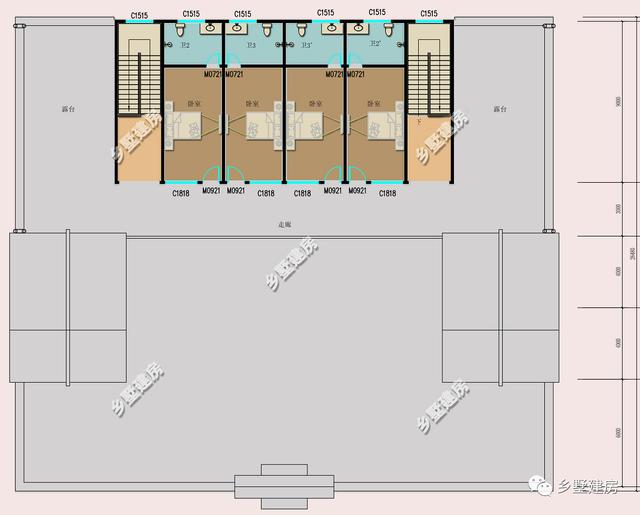 中式別墅設計圖，外型設計十分古典大方，彰顯地位和品味