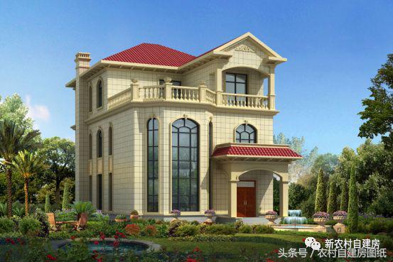 10×15米三層歐式別墅設計圖，既滿足了老人家的居住需求，又可以滿足年輕人的詩和遠方