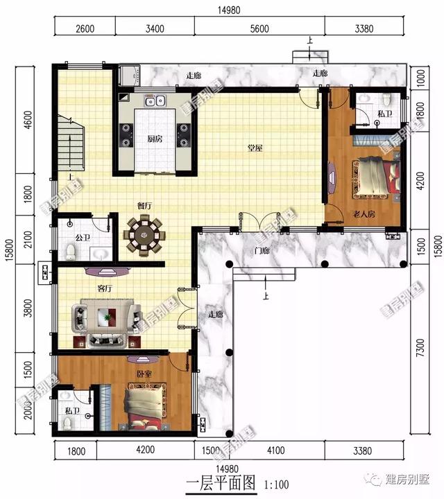 兩種風格截然不同的別墅設計圖，風格不同但同樣讓人看一眼就喜歡