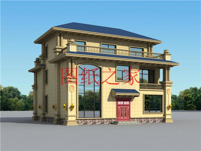 推薦4套時尚現(xiàn)代的三層別墅設(shè)計圖，客廳挑空，自建房的首選