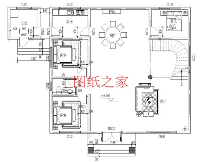 推薦4套時尚現(xiàn)代的三層別墅設(shè)計圖，客廳挑空，自建房的首選