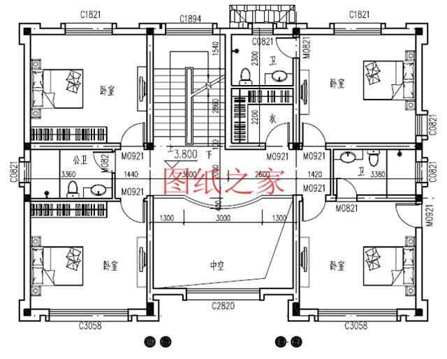 推薦4套時尚現(xiàn)代的三層別墅設(shè)計圖，客廳挑空，自建房的首選