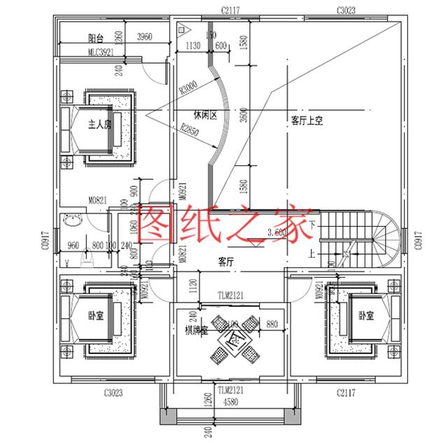 推薦4套時尚現(xiàn)代的三層別墅設(shè)計圖，客廳挑空，自建房的首選