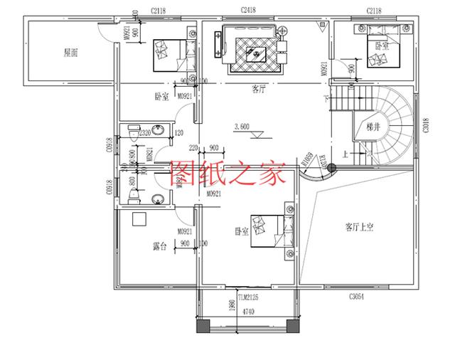 推薦4套時尚現(xiàn)代的三層別墅設(shè)計圖，客廳挑空，自建房的首選