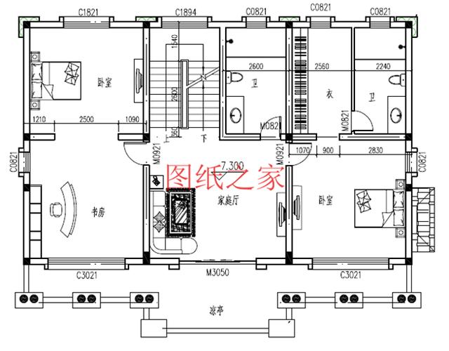 推薦4套時尚現(xiàn)代的三層別墅設(shè)計圖，客廳挑空，自建房的首選