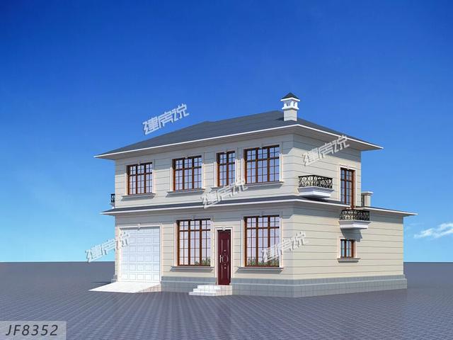 現在農村人有福氣，有錢有地就可以建房，下面這款別墅設計圖送給你