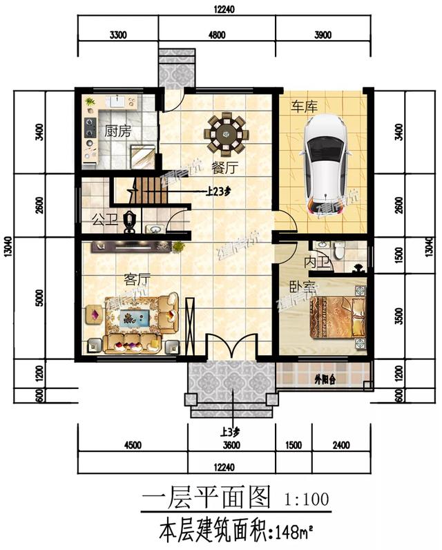 現在農村人有福氣，有錢有地就可以建房，下面這款別墅設計圖送給你