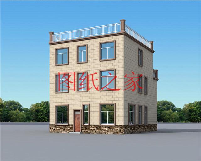 外觀靚麗、布局實用，建成后氣派有面子的小戶型三層別墅設計圖