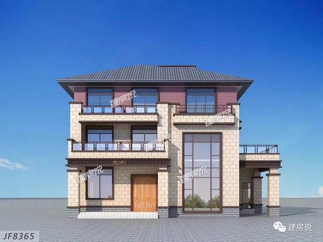 16X13米三層歐式別墅設(shè)計(jì)圖，占地面積200平，漂亮又大氣