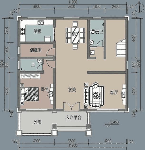 占地120平的二層歐式別墅，實用美觀，你不準備來一套嗎？