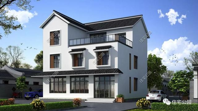 農村臨街帶商鋪自建房，6套帶門面別墅戶型設計圖