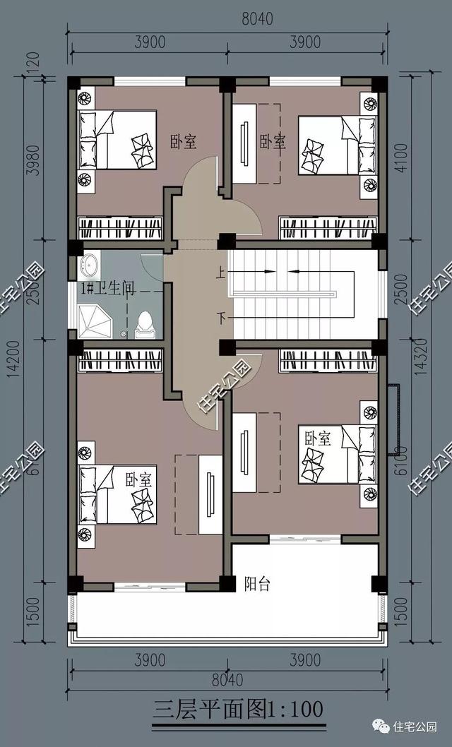 農村臨街帶商鋪自建房，6套帶門面別墅戶型設計圖