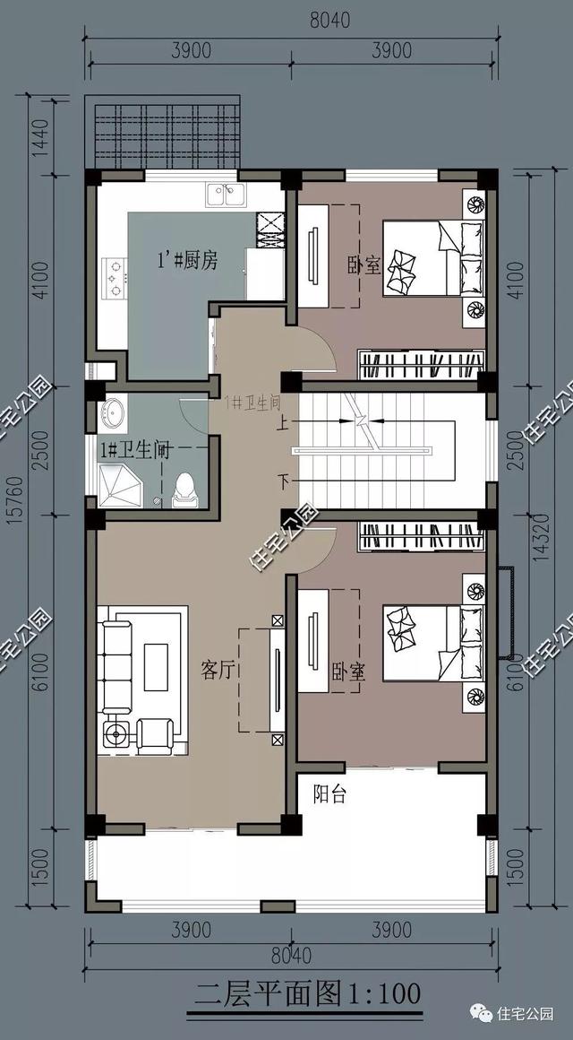 農村臨街帶商鋪自建房，6套帶門面別墅戶型設計圖