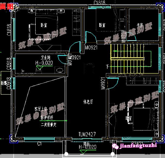 農(nóng)村二層簡歐別墅設計圖，造價20萬，滿足三代同堂居住完全沒問題。