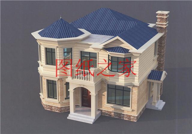 占地100平方米左右小宅基地的二層別墅，造價只要20萬！