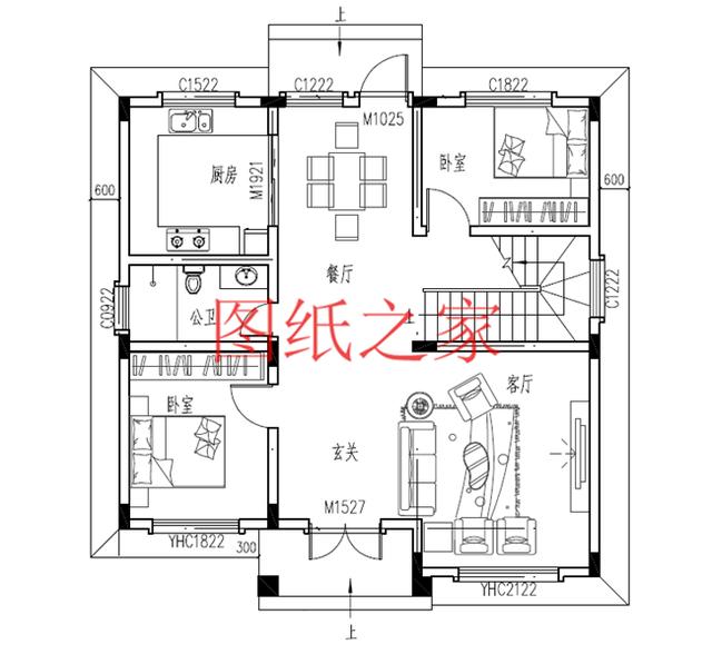 占地100平方米左右小宅基地的二層別墅，造價只要20萬！