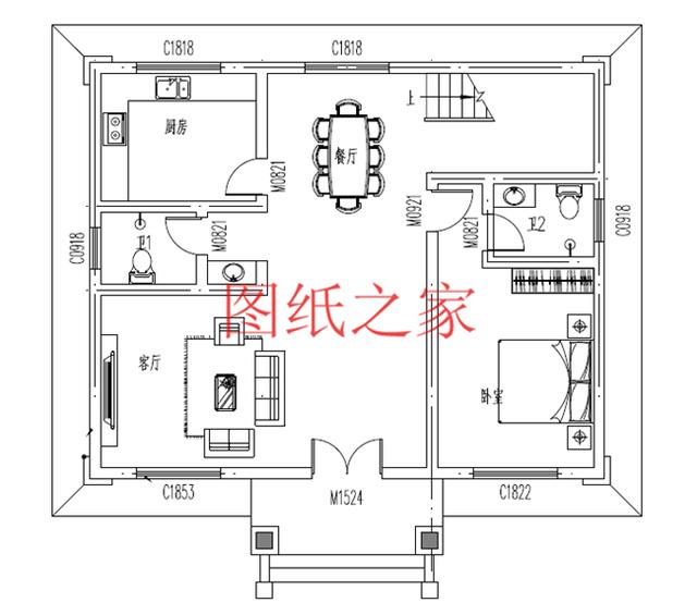 占地100平方米左右小宅基地的二層別墅，造價只要20萬！