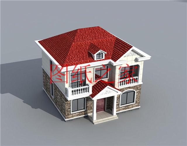 占地100平方米左右小宅基地的二層別墅，造價只要20萬！